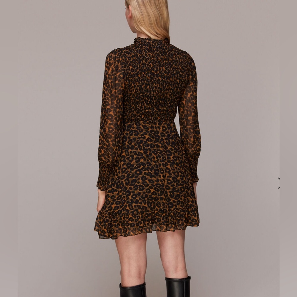 Classic Leopard Shirred Dress - Picture 2 of 7